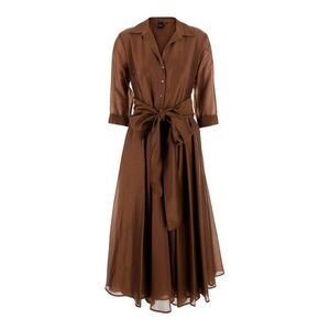 Plain Women Light Lyocell Midi Dress